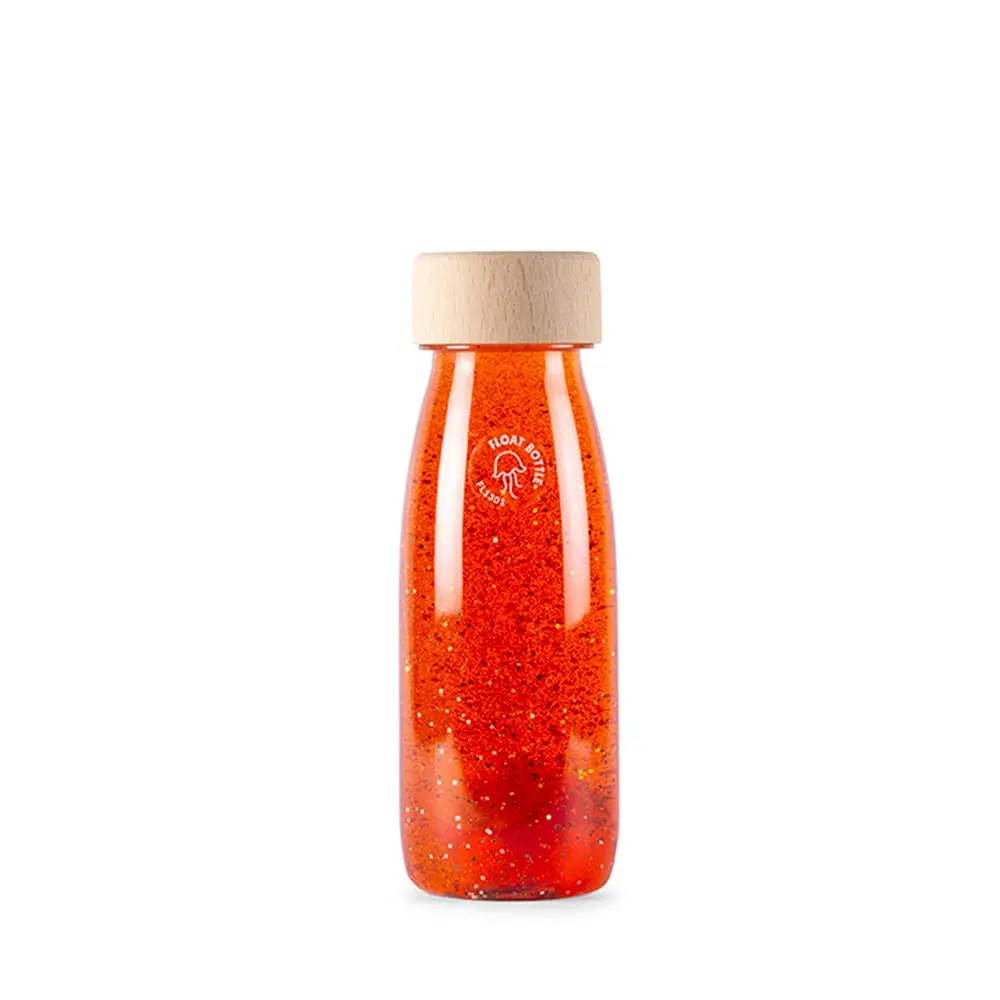 Bouteille sensorielle flottante orange