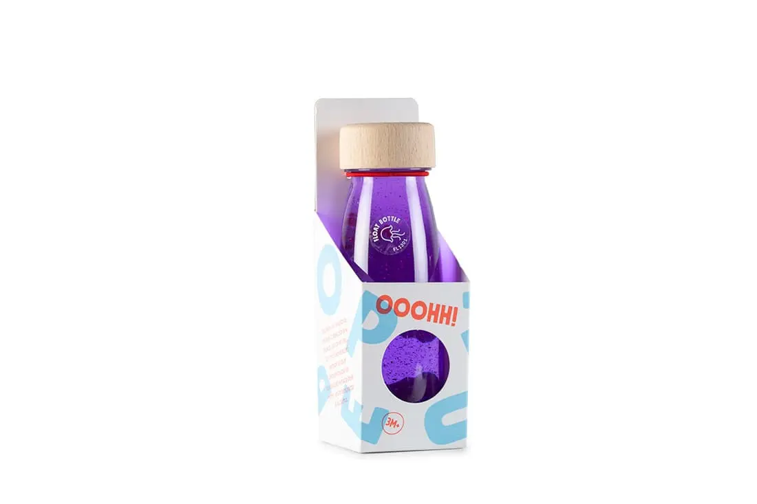 Bouteille sensorielle flottante violet – Image 2