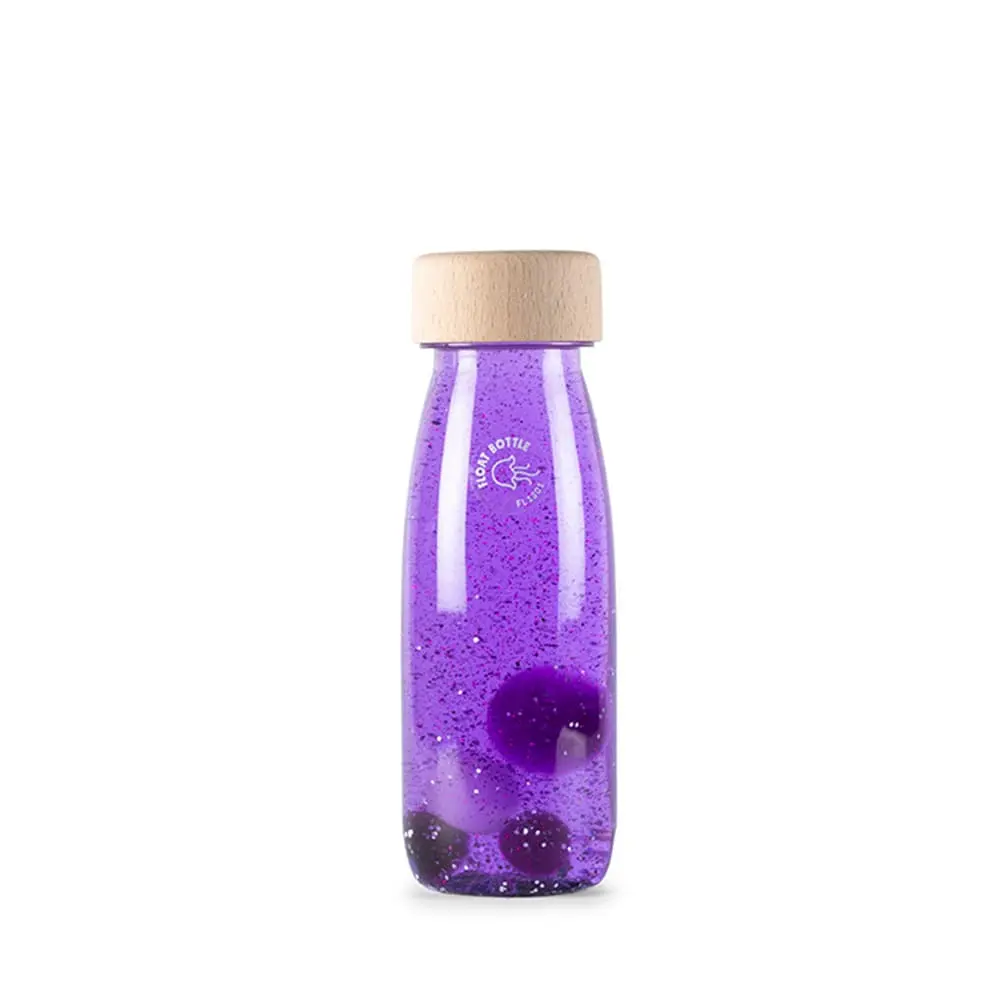 Bouteille sensorielle flottante violet
