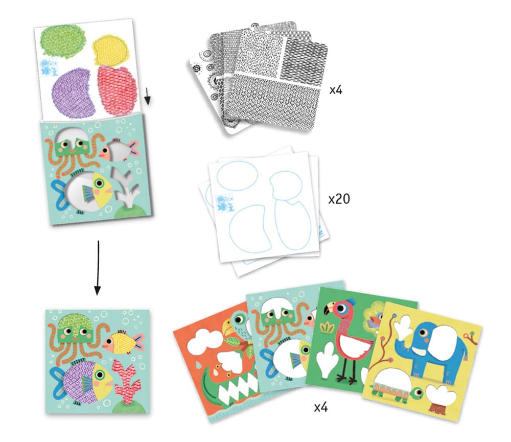 Motifs à frotter les amis de Magali – Image 2