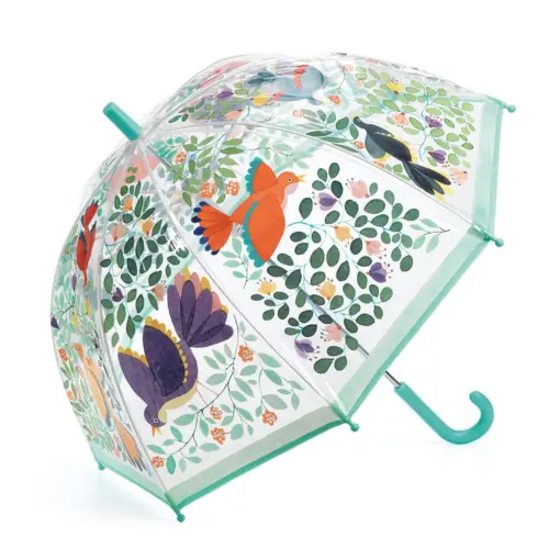 Parapluie fleurs et oiseaux