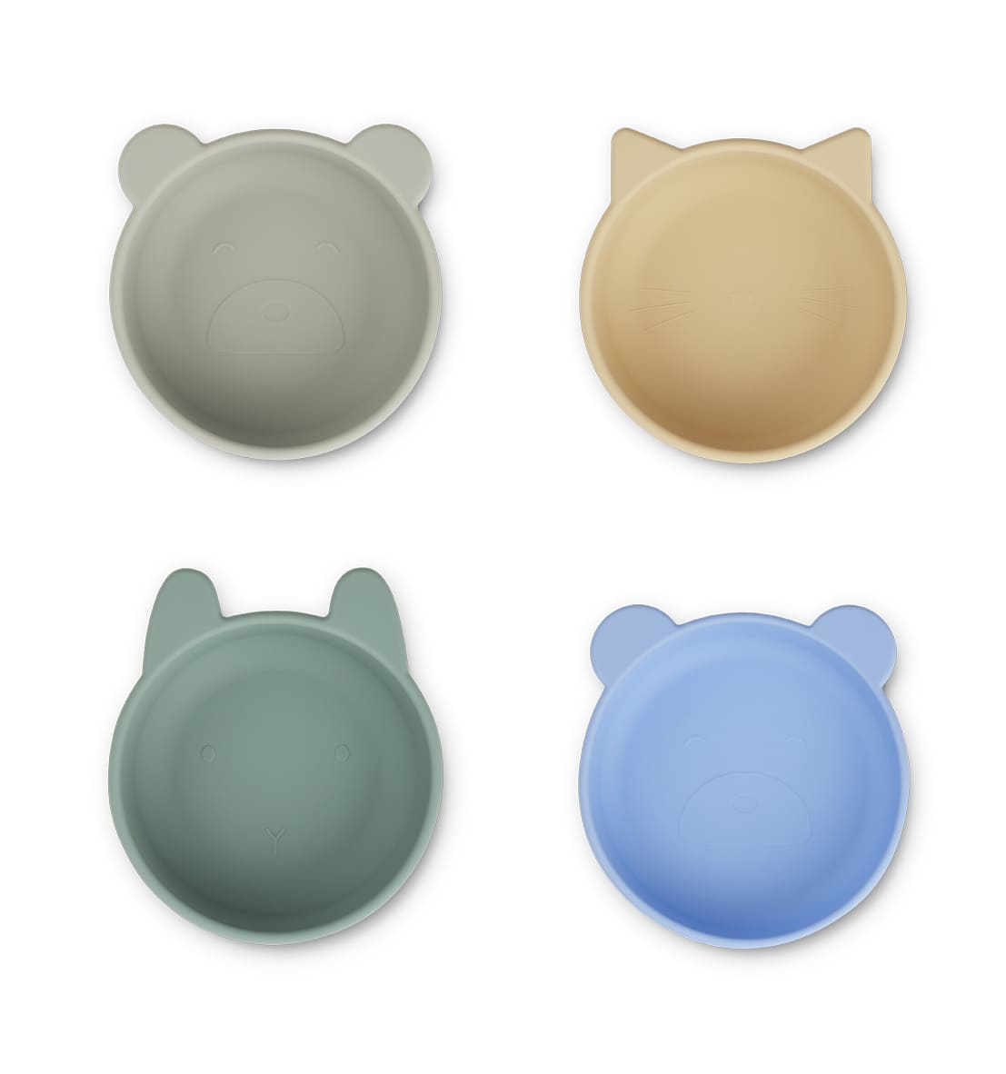 Set de 4 bols en silicone peppermint multi mix - Liewood - 35€