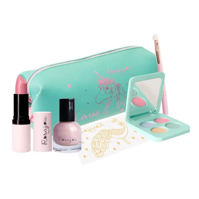Panoplie de maquillage verte