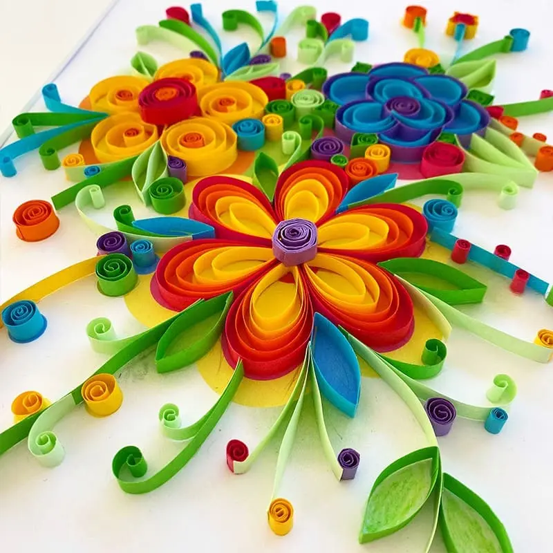 Quilling art au coeur des fleurs – Image 2