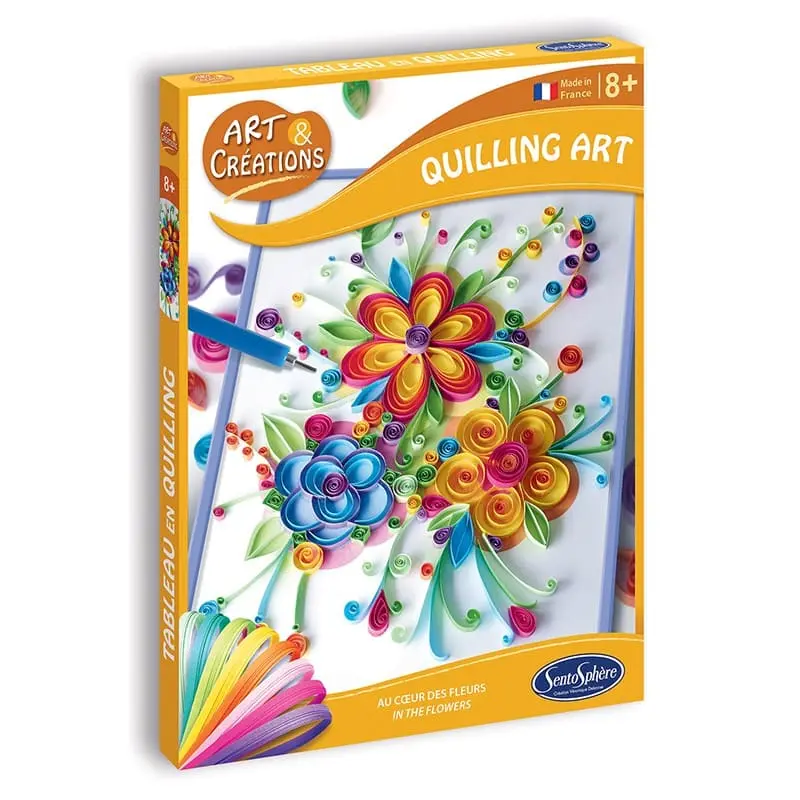 Quilling art au coeur des fleurs