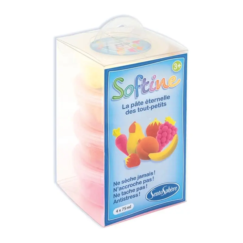 Softine 4 pots couleurs chaudes