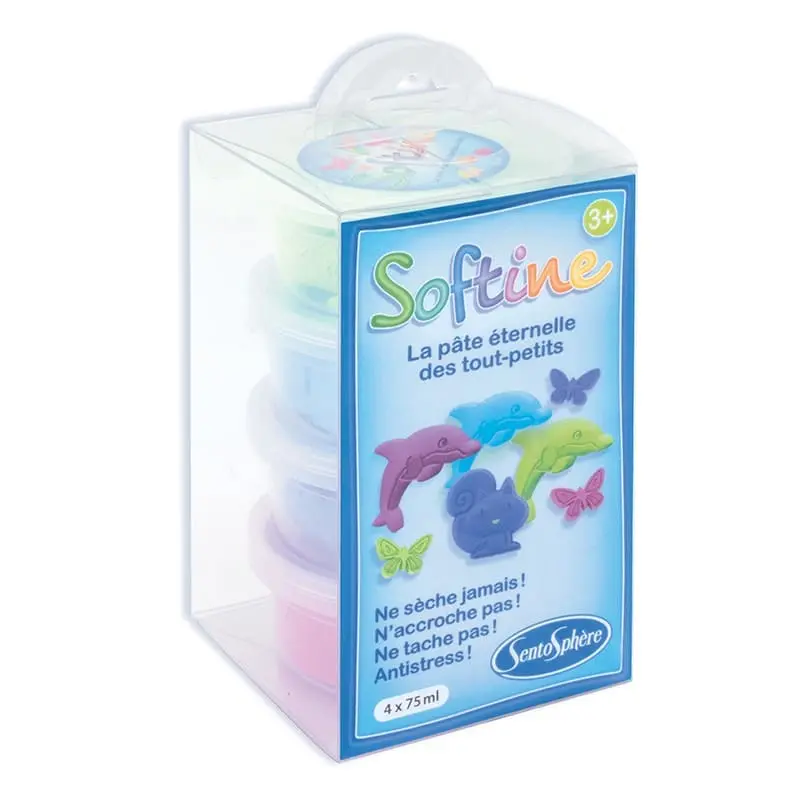Softine 4 pots couleurs froides