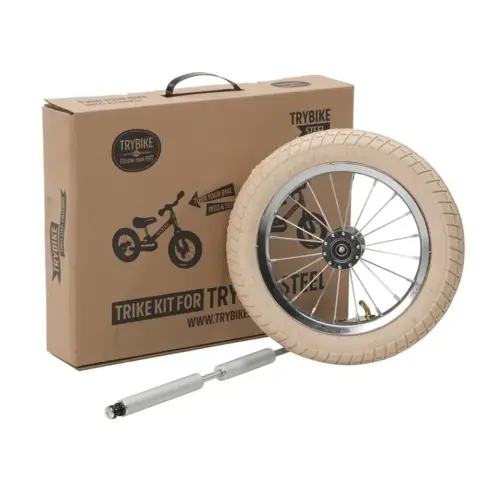 Kit 2 en 1 tricycle blanc