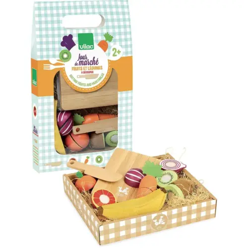 Fruits et légumes à découper jour de marché