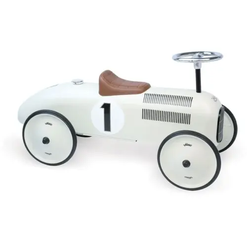 Porteur voiture vintage beige