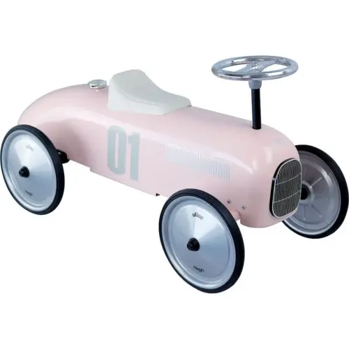 Porteur voiture vintage rose