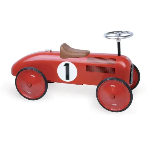 Porteur voiture vintage rouge