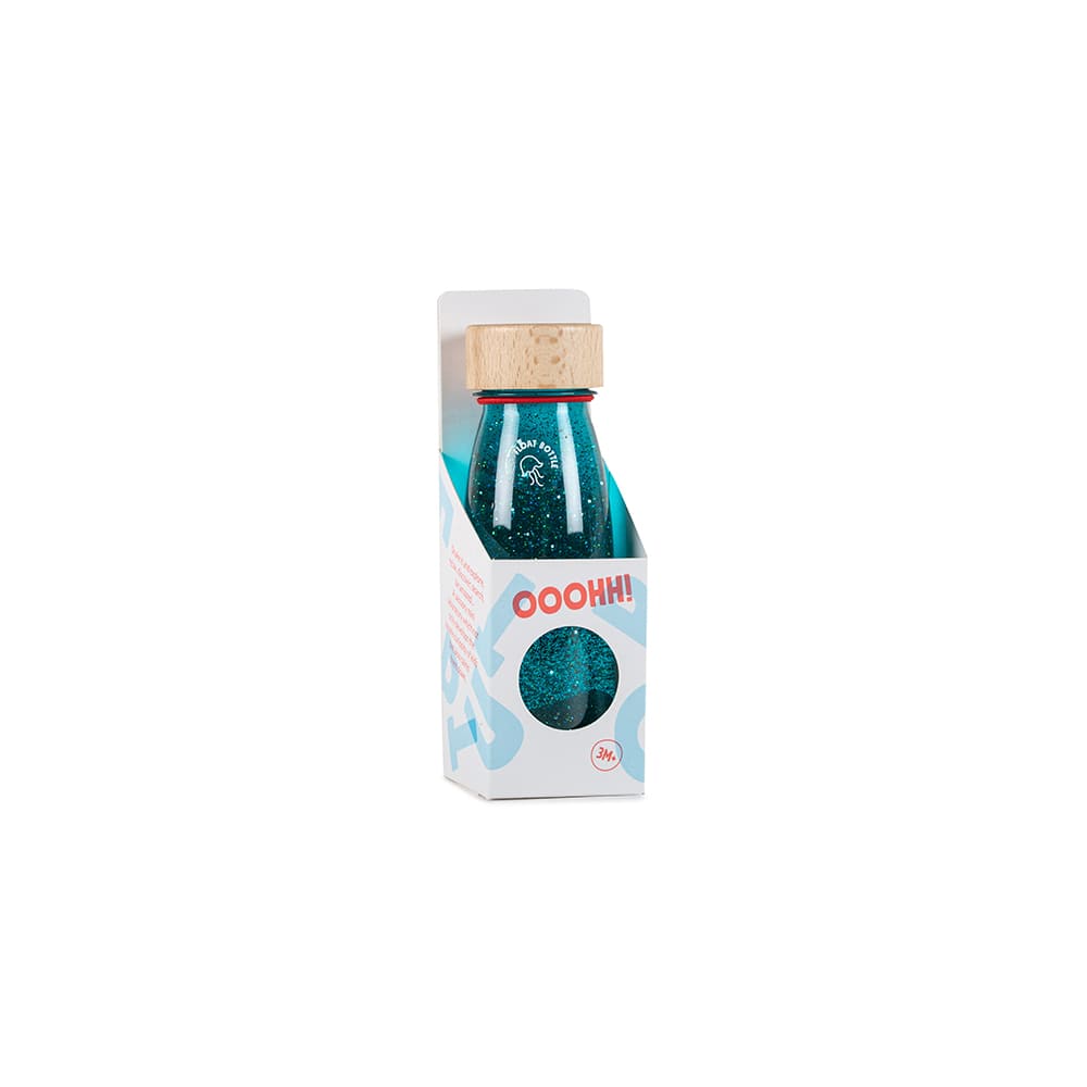 Bouteille sensorielle flottante turquoise – Image 2