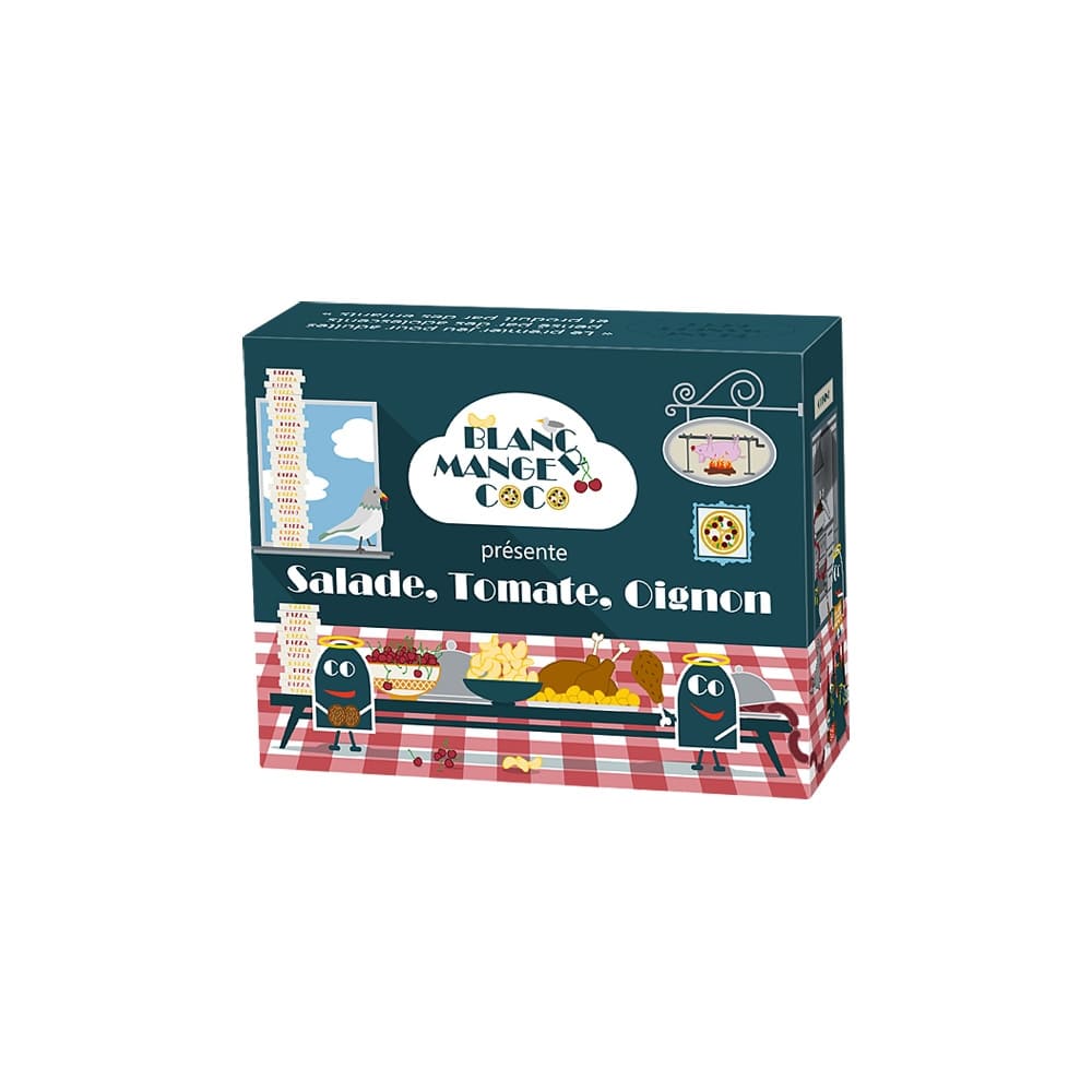 Blanc manger coco salade tomate oignon