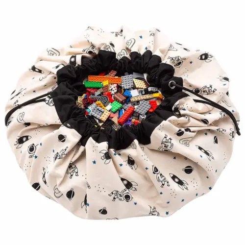 Tapis de jeu/sac à jouets espace