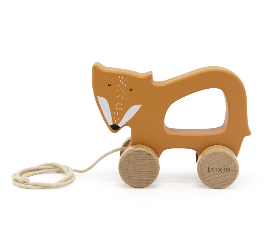 Jouet a tirer en bois mr fox