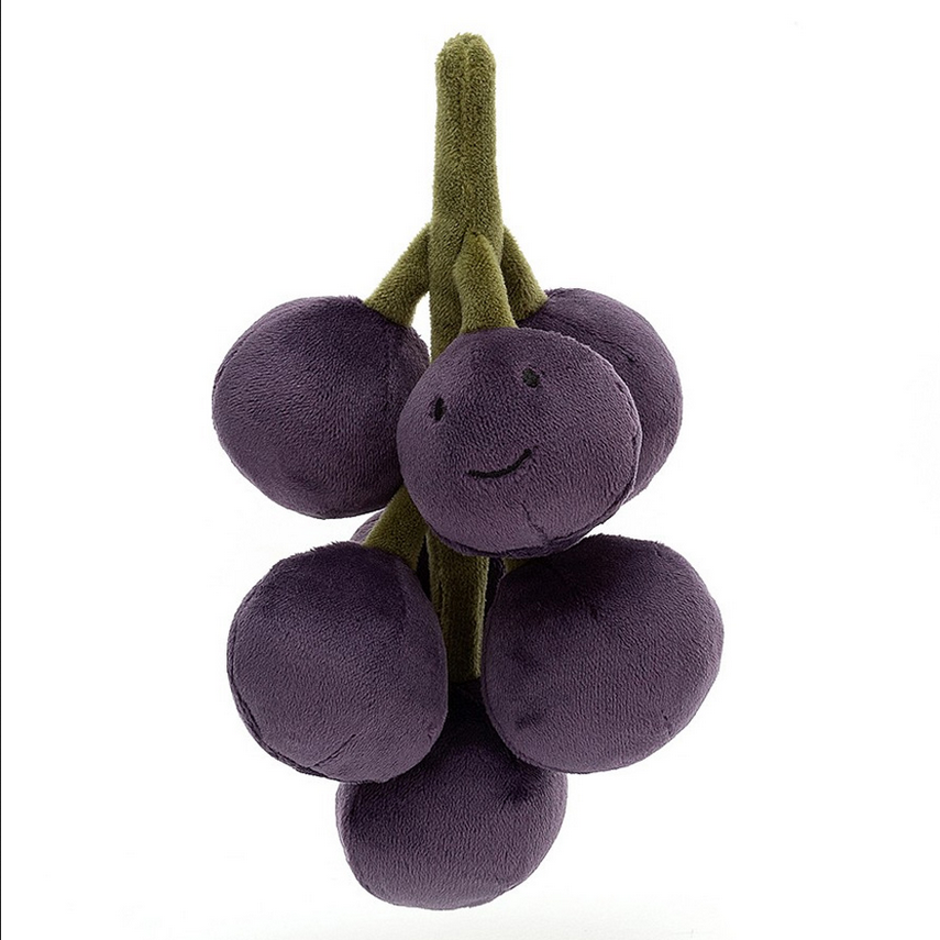 Peluche amuseable fruit grapes