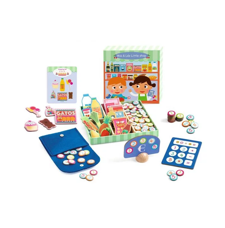 Mia et leo little shop jouer a la marchande