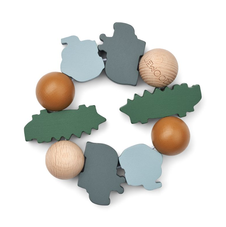 Hochet legend rattle garden green multi mix