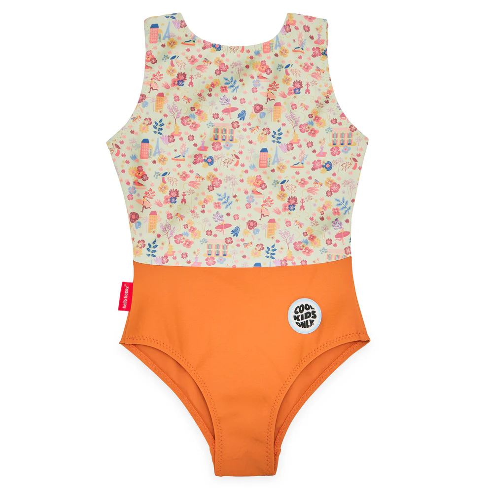 Maillot fille dried flowers 3/4 ans