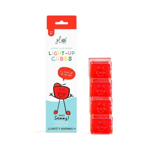 Cubes lumineux Sammy Rouge