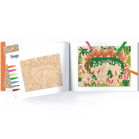 Coloriage sur bois Dino World – Image 4