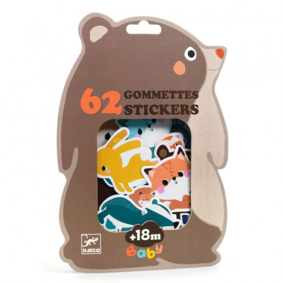 Gommettes Animaux de la forêt 18 mois