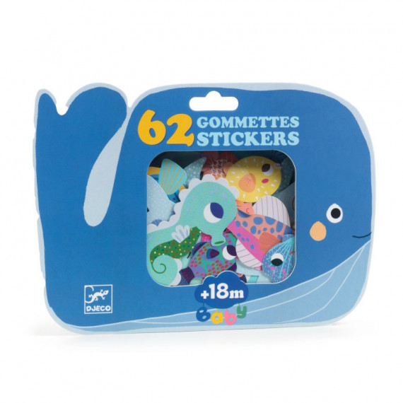 Gommettes animaux de la mer 18 mois