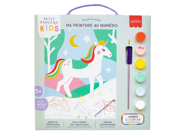 Petit pinceau licorne et piou