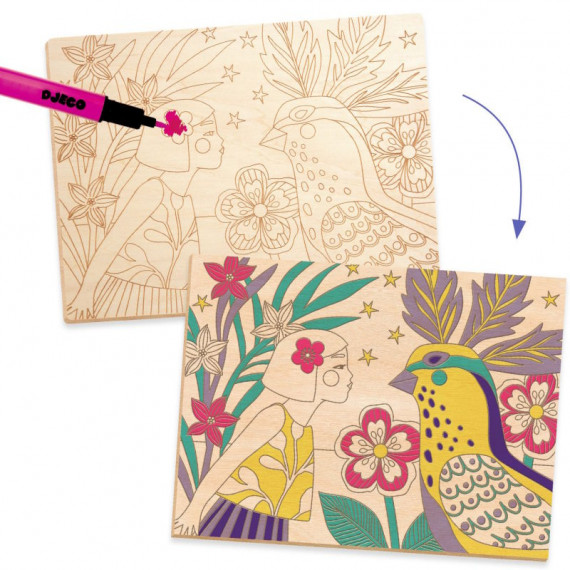 Coloriage sur bois Girls S24 – Image 2