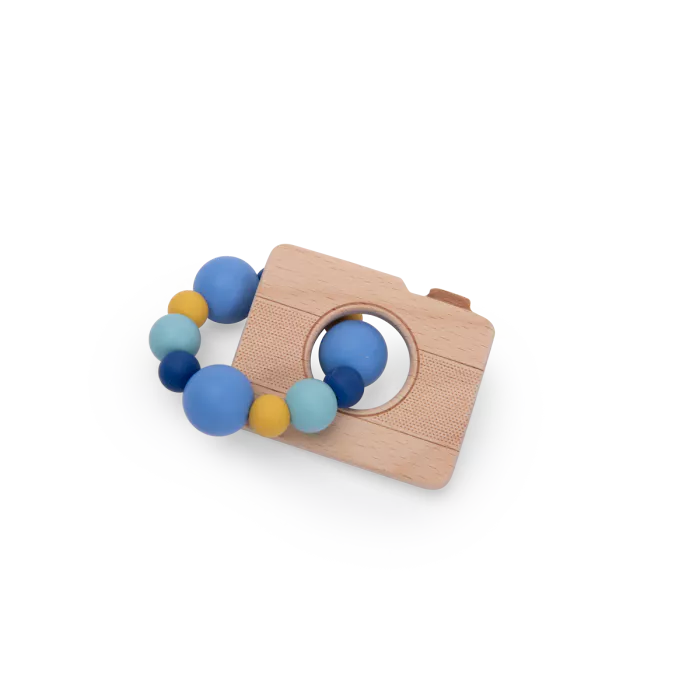 Hochet Bois et Silicone Puce et Pilou – Image 2