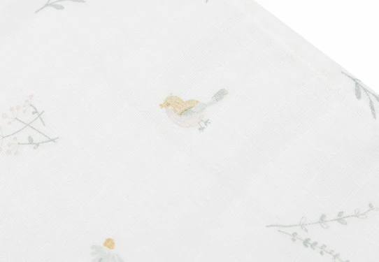 Langes Gaze de Coton par lot de 3 - 70/70 cm Birds – Image 2