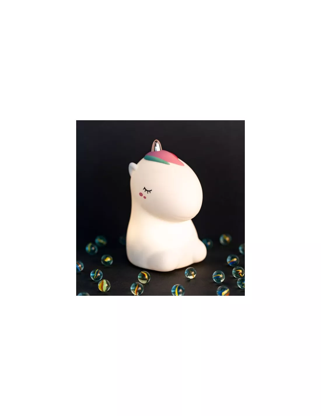 Veilleuse Licorne Blanche avec Télécommande – Image 4