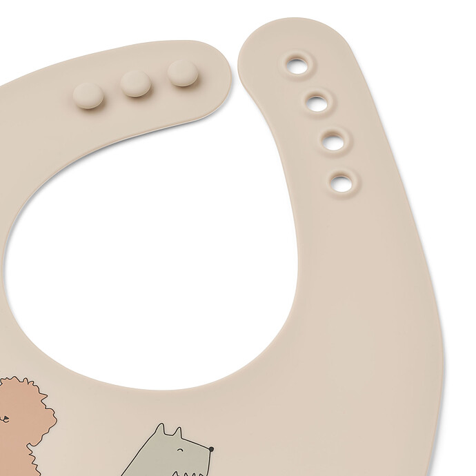 Lot de 2 bavoirs silicone cats and dogs – Image 2