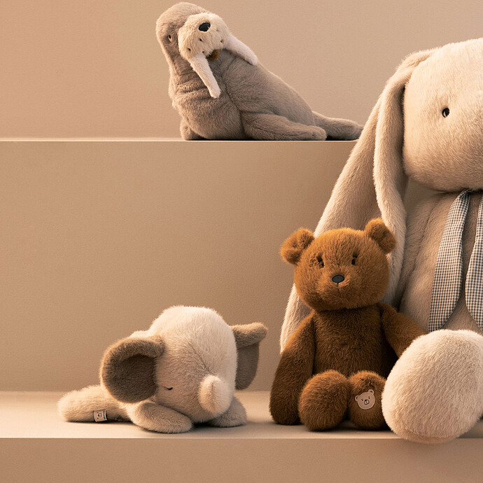 Peluche Berto Bébé Éléphant Mist – Image 2