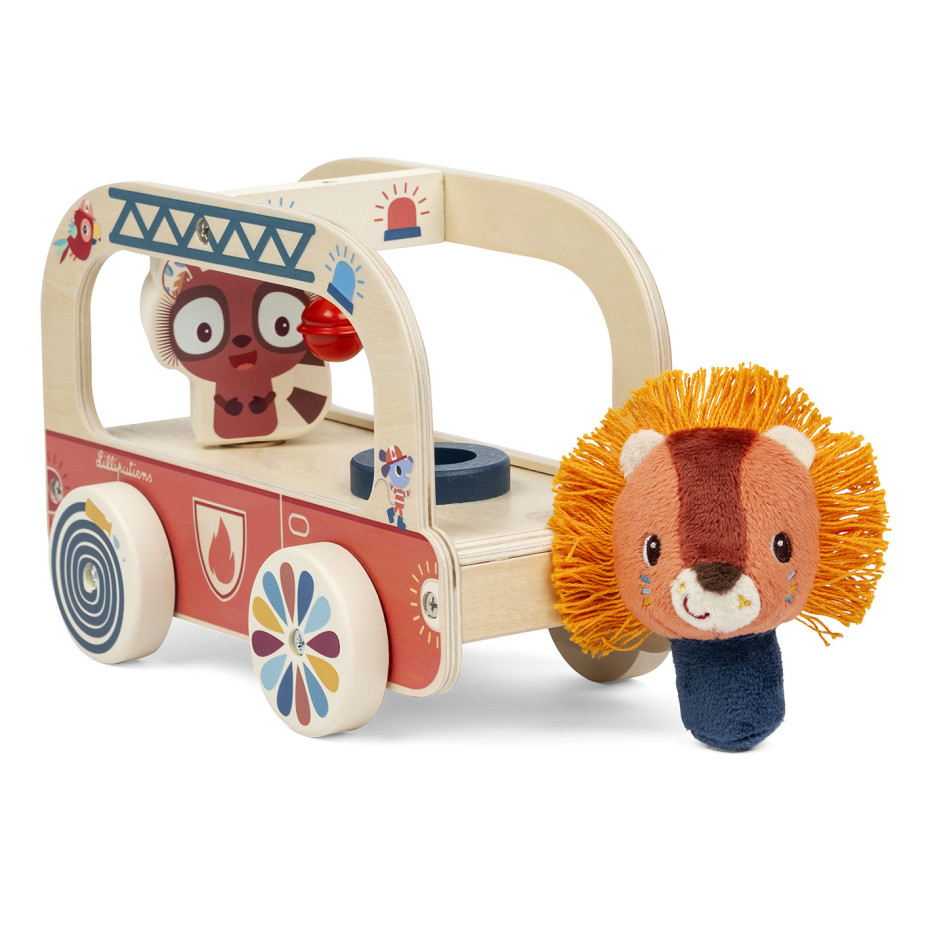 Camion de pompier en bois Jack – Image 2