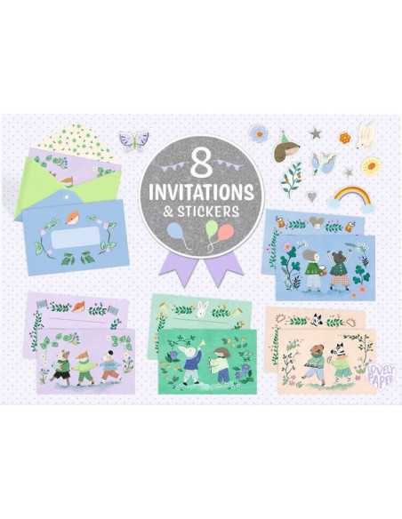 Invitations fanfare des animaux