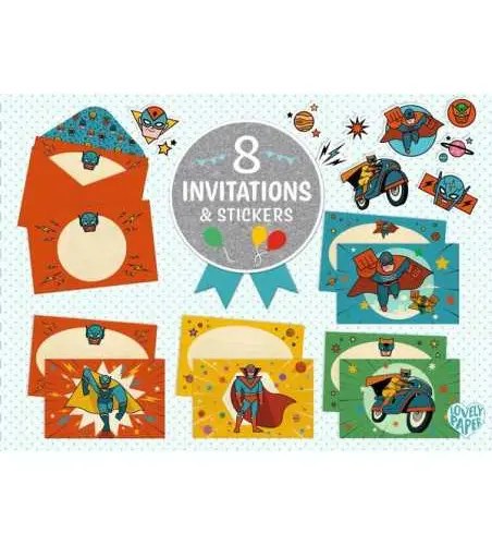 Invitations pow bang