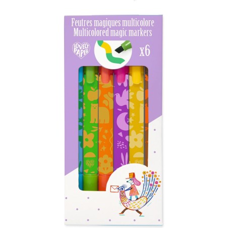 6 feutres magiques multicolor