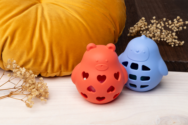 Lots de hochets 3D Ours et pingouin