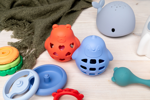 Lots de hochets 3D Ours et pingouin