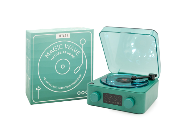 MAGIC WAVE Haut-parleur sensoriel au look rétro vert