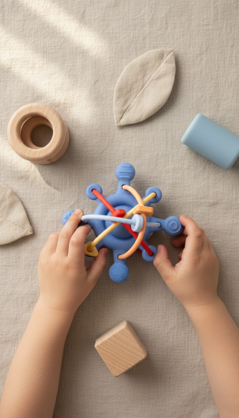 Jeu d'éveil ETOILE SENSORIELLE BLEUE