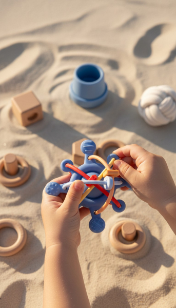 Jeu d'éveil ETOILE SENSORIELLE BLEUE