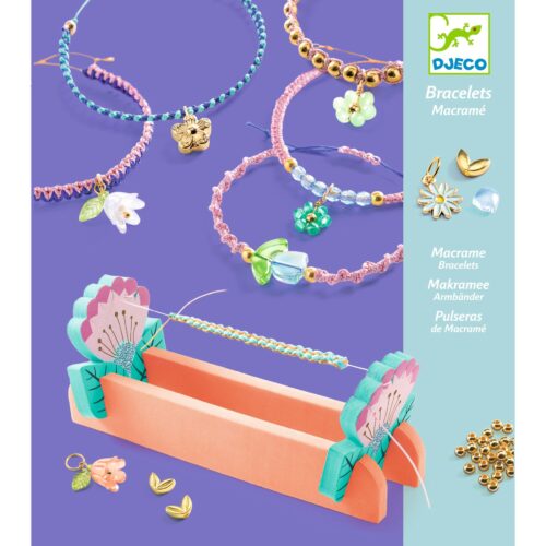 Bracelets macramé bleus