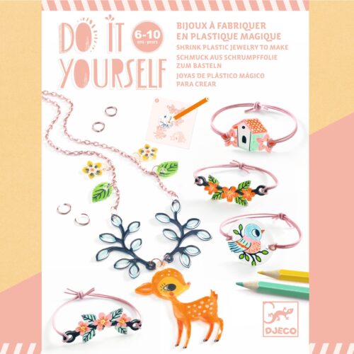 DIY kit créatif bijoux Le faon et l'oiseau