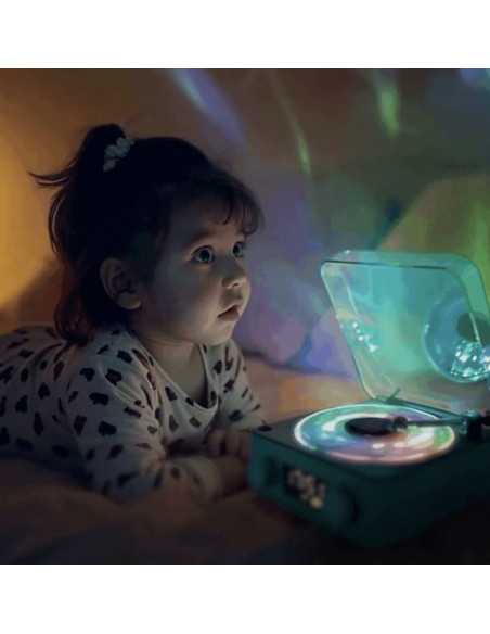 MAGIC WAVE Haut-parleur sensoriel au look rétro vert